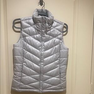 The North Face Silver Quilted Puffer Vest